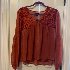 Indigo Poppy Blouse